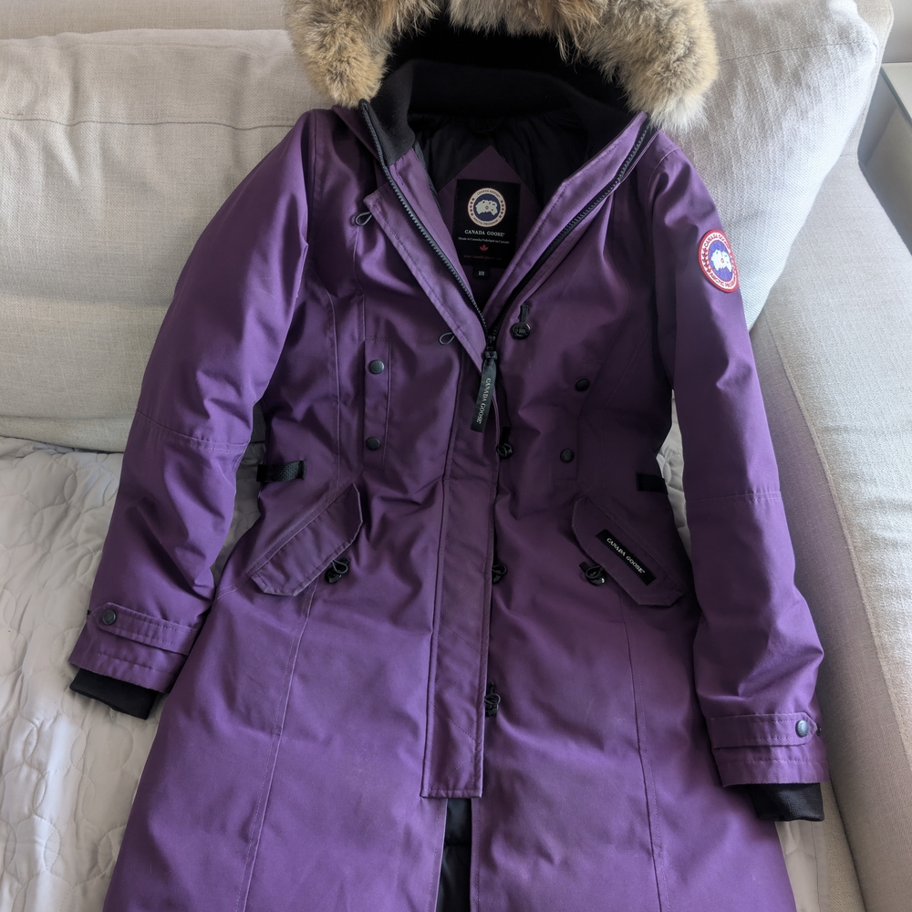 Women's Purple Parka Coat